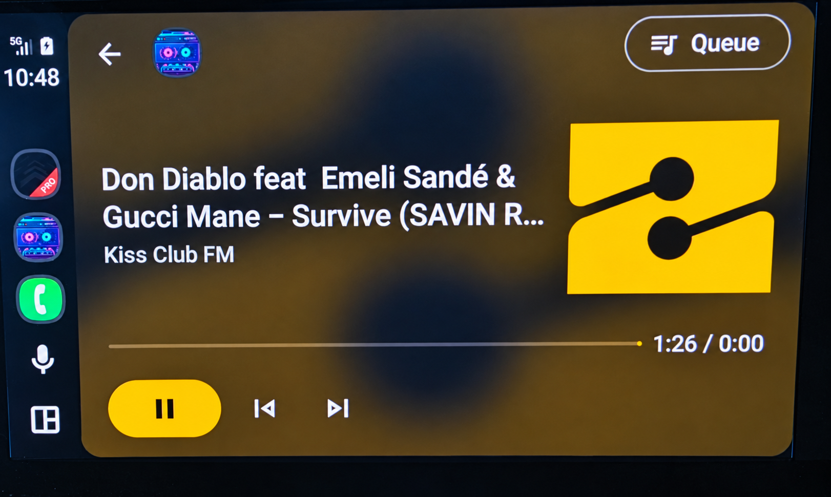 Radio 47 u Android Auto – Kiss Club FM